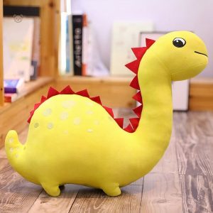 Peluche jaune de dinosaure, compagnon idéal pour enfants