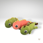 Peluche dinosaure kawaii avec gros yeux adorables