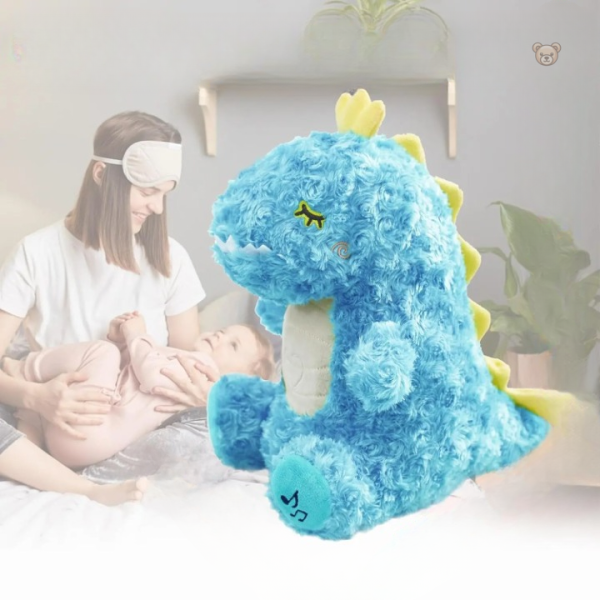 Dinosaurus en peluche avec respiration apaisante
