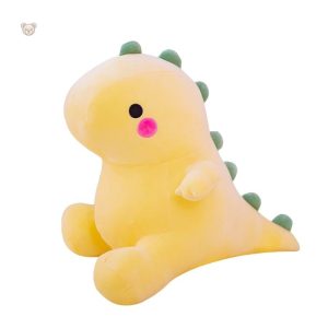 Peluche dinosaurienne aux couleurs vives