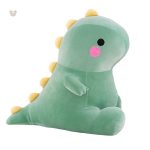 Doudou coloré en forme de dinosaure, tendre et joyeux