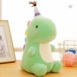Peluche douce en forme de dinosaure, idéale pour les câlins