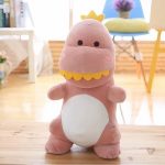 Peluche câline dinosaure vert, doux et amusant