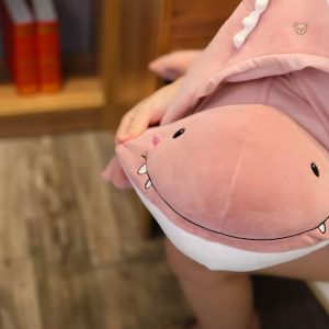 Doudou dinosaure rose, compagnon magique pour les petits