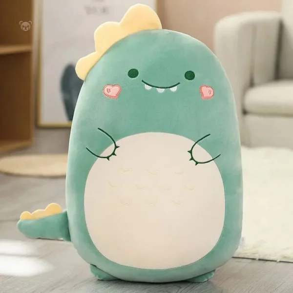 peluche-dinosaure-squishmallow-vert-et-content-1 Peluche dinosaure squishmallow vert joyeux et moelleux