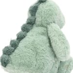 Doudou câlin dinosaure vert, idéal pour les enfants