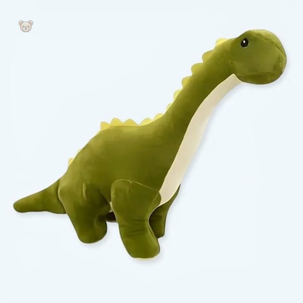 peluche-dinosaure-vert-doux-calin-enfant-prehistorique-1 Peluche dinosaure vert doux pour câlins d'enfants