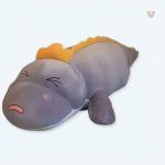 Peluche dinosaure violet douce pour câlins d'enfants
