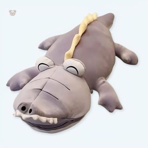 Peluche dinosaure violet doux pour câlins d'enfants