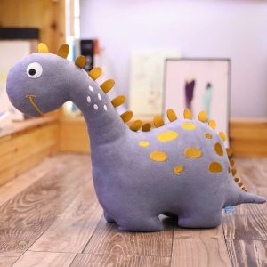 Doudou dinosaure amusant en couleur violette