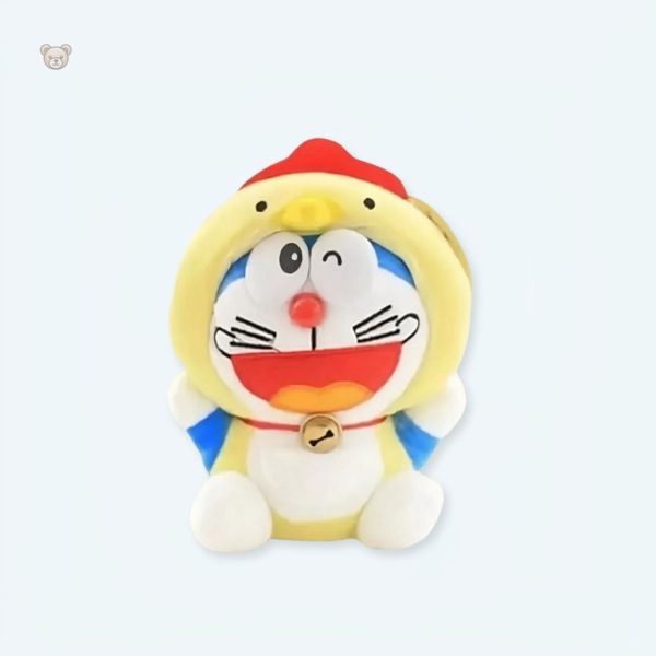 peluche-doraemon-poule-deguisee-douce-caline-enfant-1 Peluche Doraemon douce en costume de poule pour enfants