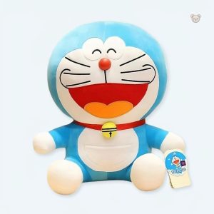 Peluche douce Doraemon rieur pour câlins d'enfants