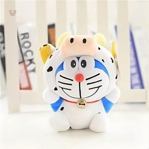 Doraemon en peluche vache, compagnon doux et amusant pour petits