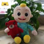 Peluche enfant câlin, design poupon en tissu doux
