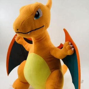 Peluche dragon Dracaufeu assis, parfaite pour les câlins