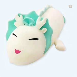 Peluche dragon blanc doux pour enfants, magique et chaleureuse