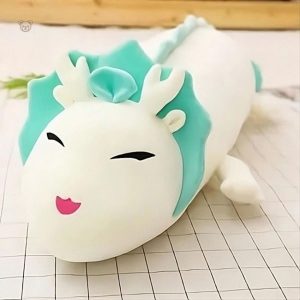 Peluche dragon blanc, compagnon doux pour les moments de magie