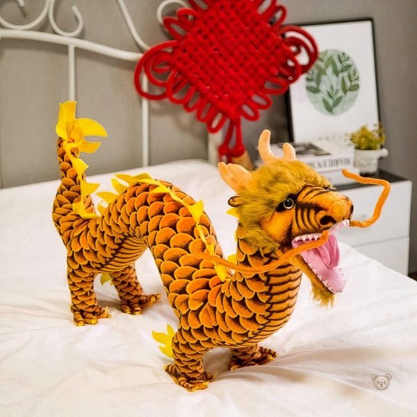 Peluche dragon coloré pour enfants, idéale pour les câlins