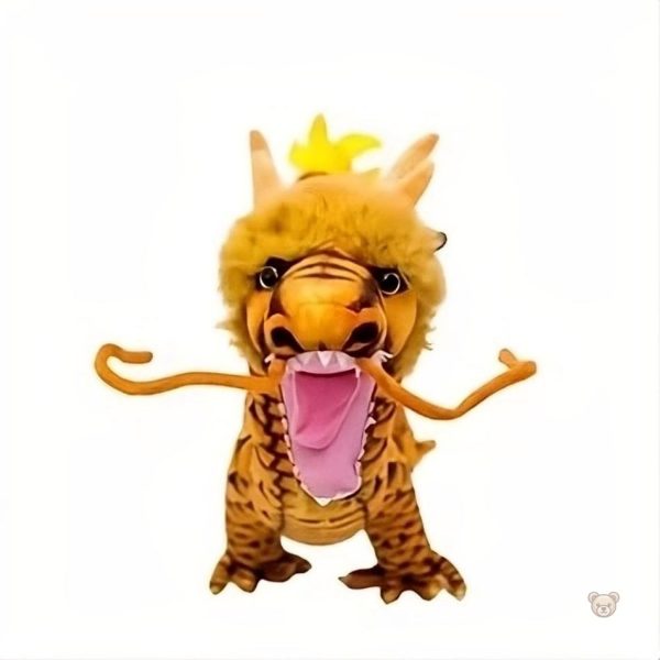 Peluche douce dragon, parfaite pour les jeux imaginatifs