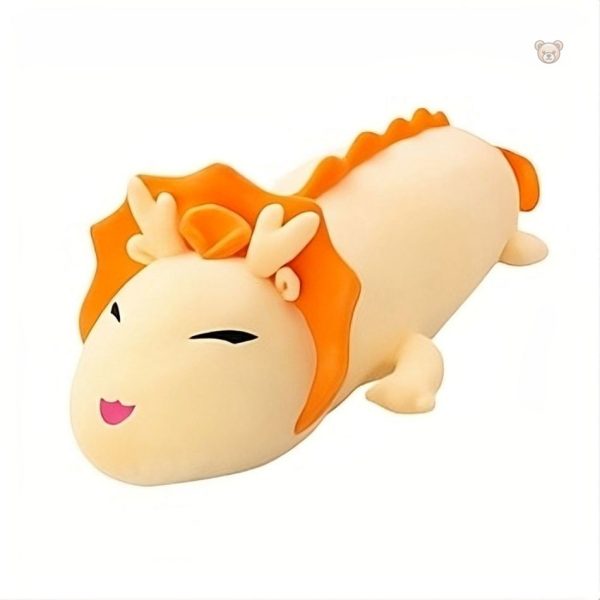 Peluche de dragon, design flamboyant et doux