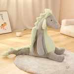 Peluche dragon assis, compagnon idéal pour les enfants