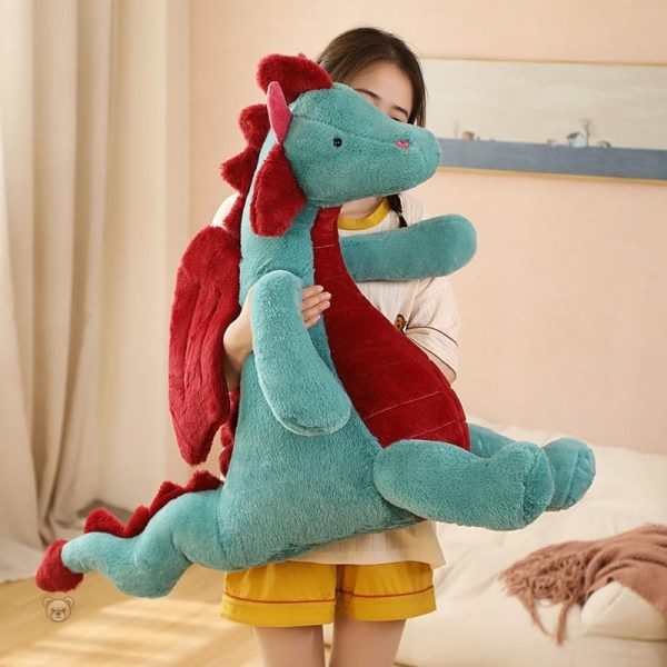 Peluche dragon, design sympathique et moelleux
