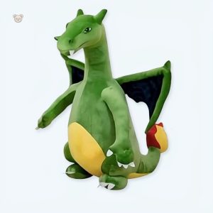 Peluche dragon vert géant pour chambre d'enfant