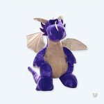 Peluche dragon violet doux pour câlins d'enfants