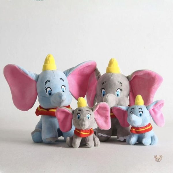 peluche-dumbo-elephant-doux-gris-bleu-enfant-calin-1 Peluche Dumbo éléphant doux gris bleu pour enfant