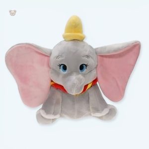 Peluche Dumbo éléphant gris doux pour enfants