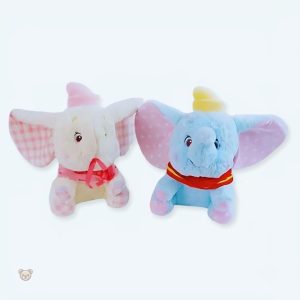 Peluche Dumbo éléphant jaune douce pour câlins d'enfant