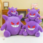 Ectoplasma peluche douce et colorée, style Pokémon