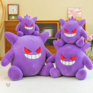 Ectoplasma peluche douce et colorée, style Pokémon