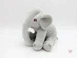 Peluche éléphant assis et content - vue 2
