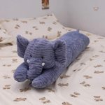 Éléphant câlin en peluche douce, parfait pour les tout-petits