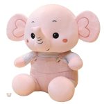 Éléphant en peluche habillé, compagnon idéal pour enfants