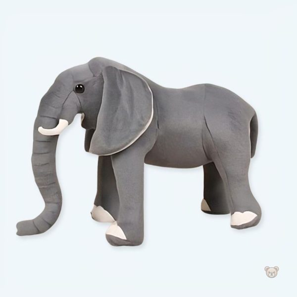 peluche-elephant-gris-doux-enfant-calin-realiste-1 Peluche éléphant gris doux pour enfants, idéal pour câlins