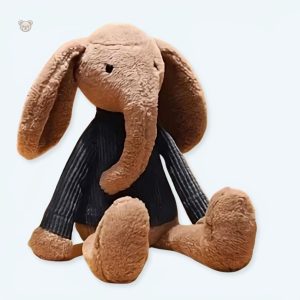 Peluche éléphant douce pour enfants, style safari amusant