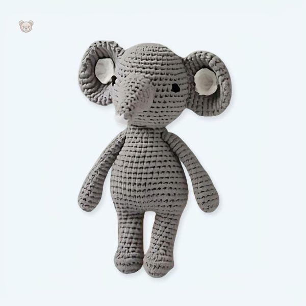 peluche-elephant-hochet-tricot-doux-enfant-jeux-1 Peluche éléphant hochet tricot doux pour enfants