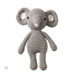 Éléphant en peluche tricoté pour les jeux d'enfant