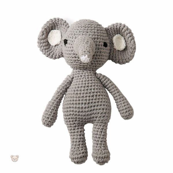 Éléphant en peluche tricoté pour les jeux d'enfant