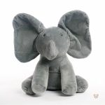 Peluche douce éléphant pour moments de tendresse et d'éveil