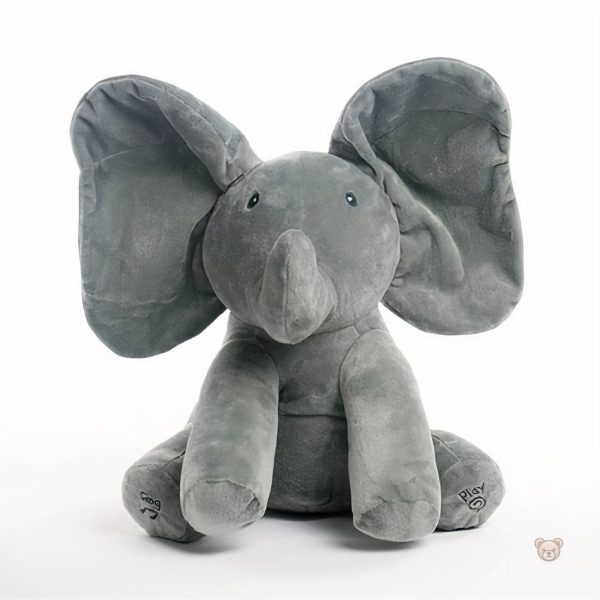 Peluche douce éléphant pour moments de tendresse et d'éveil