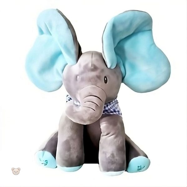 Peluche éléphant douce pour câlins et apprentissage précoce