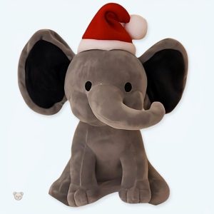 Peluche éléphant douce et festive pour enfants à câliner