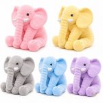 Peluche éléphant coloré pour enfant, petite taille