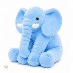 Peluche éléphant à motifs vifs, idéal pour la décoration