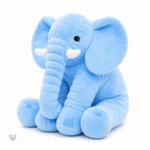 Peluche éléphant à motifs vifs, idéal pour la décoration