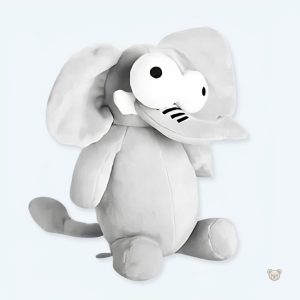 Peluche éléphant doux pour enfant, déco chambre amusante