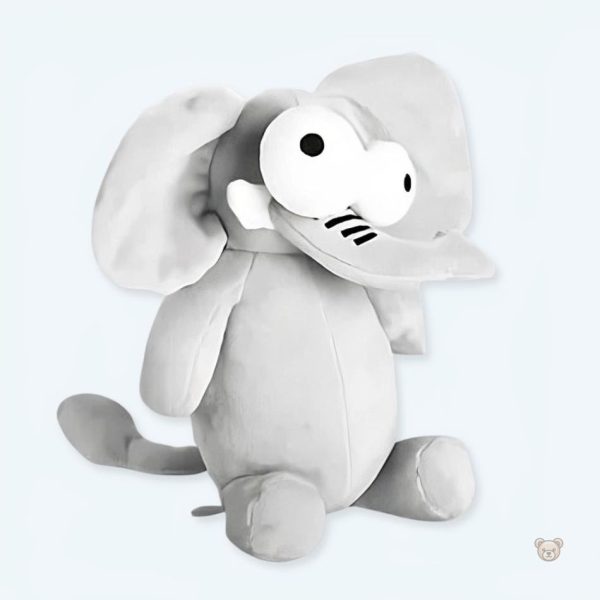 peluche-elephant-rigolo-doux-enfant-chambre-deco-1 Peluche éléphant doux pour enfant, déco chambre amusante